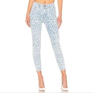 Current/Elliot The High Waist Stilleto Inky Leopard Jeans